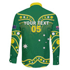 Australia Rugby Custom Family Matching Long Sleeve Bodycon Dress and Hawaiian Shirt Kangaroos Make History Pacific Champions