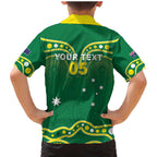 Australia Rugby Custom Family Matching Mermaid Dress and Hawaiian Shirt Kangaroos Make History Pacific Champions