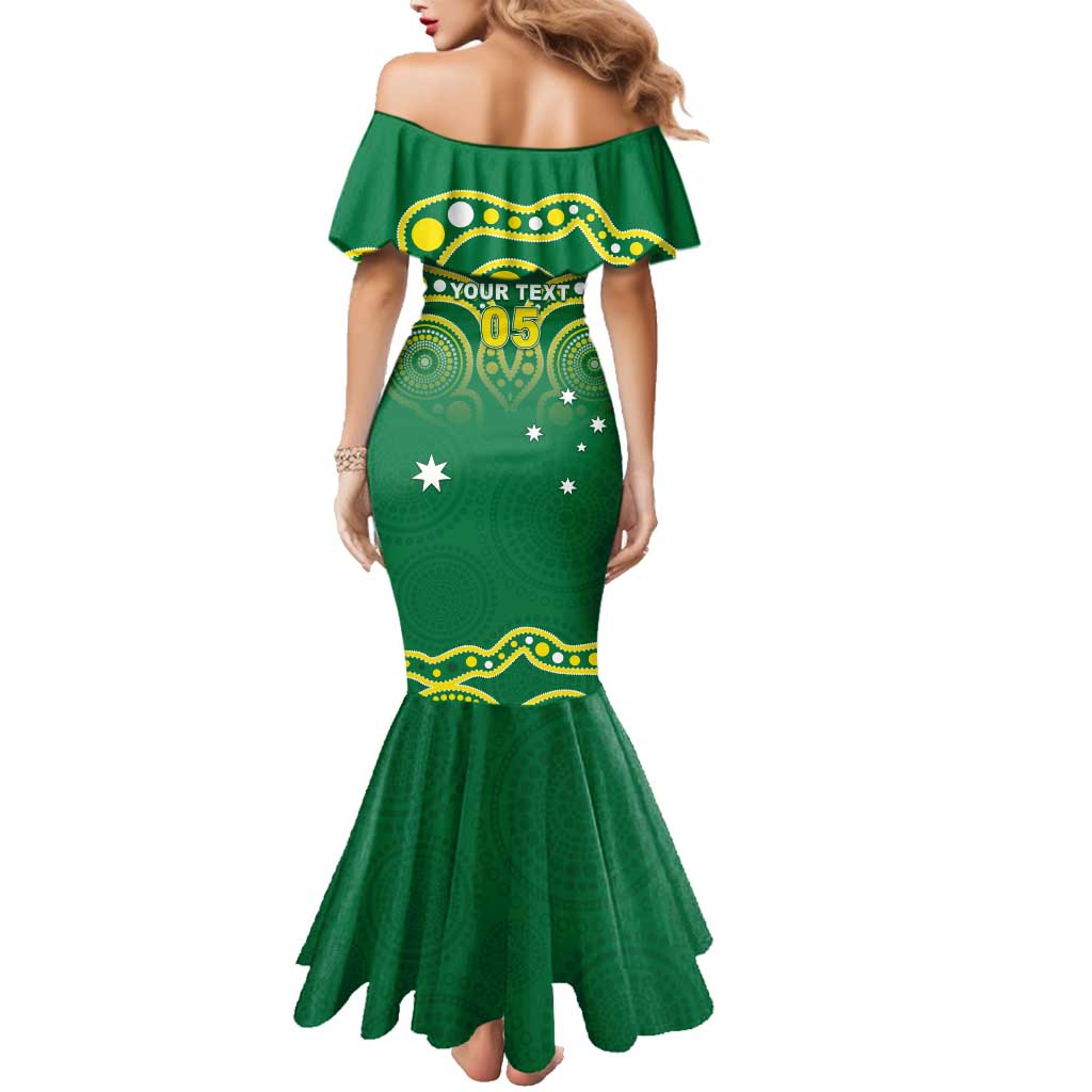 Australia Rugby Custom Family Matching Mermaid Dress and Hawaiian Shirt Kangaroos Make History Pacific Champions