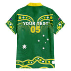 Australia Rugby Custom Family Matching Off The Shoulder Long Sleeve Dress and Hawaiian Shirt Kangaroos Make History Pacific Champions