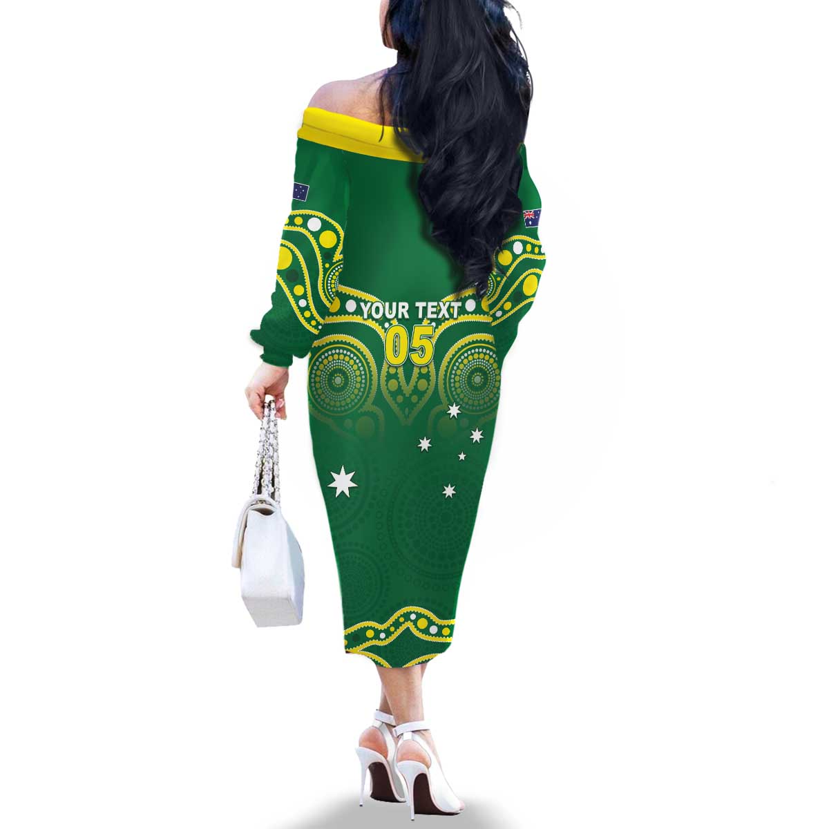Australia Rugby Custom Family Matching Off The Shoulder Long Sleeve Dress and Hawaiian Shirt Kangaroos Make History Pacific Champions