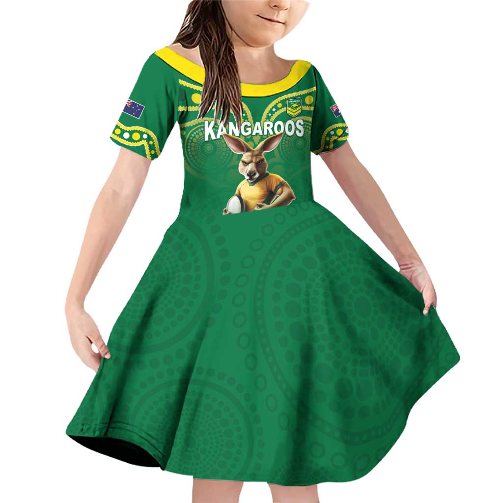 Australia Rugby Custom Family Matching Off Shoulder Short Dress and Hawaiian Shirt Kangaroos Make History Pacific Champions