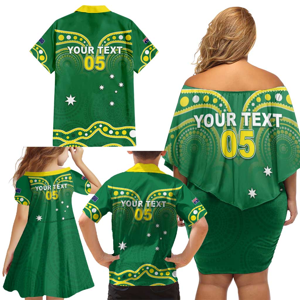 Australia Rugby Custom Family Matching Off Shoulder Short Dress and Hawaiian Shirt Kangaroos Make History Pacific Champions