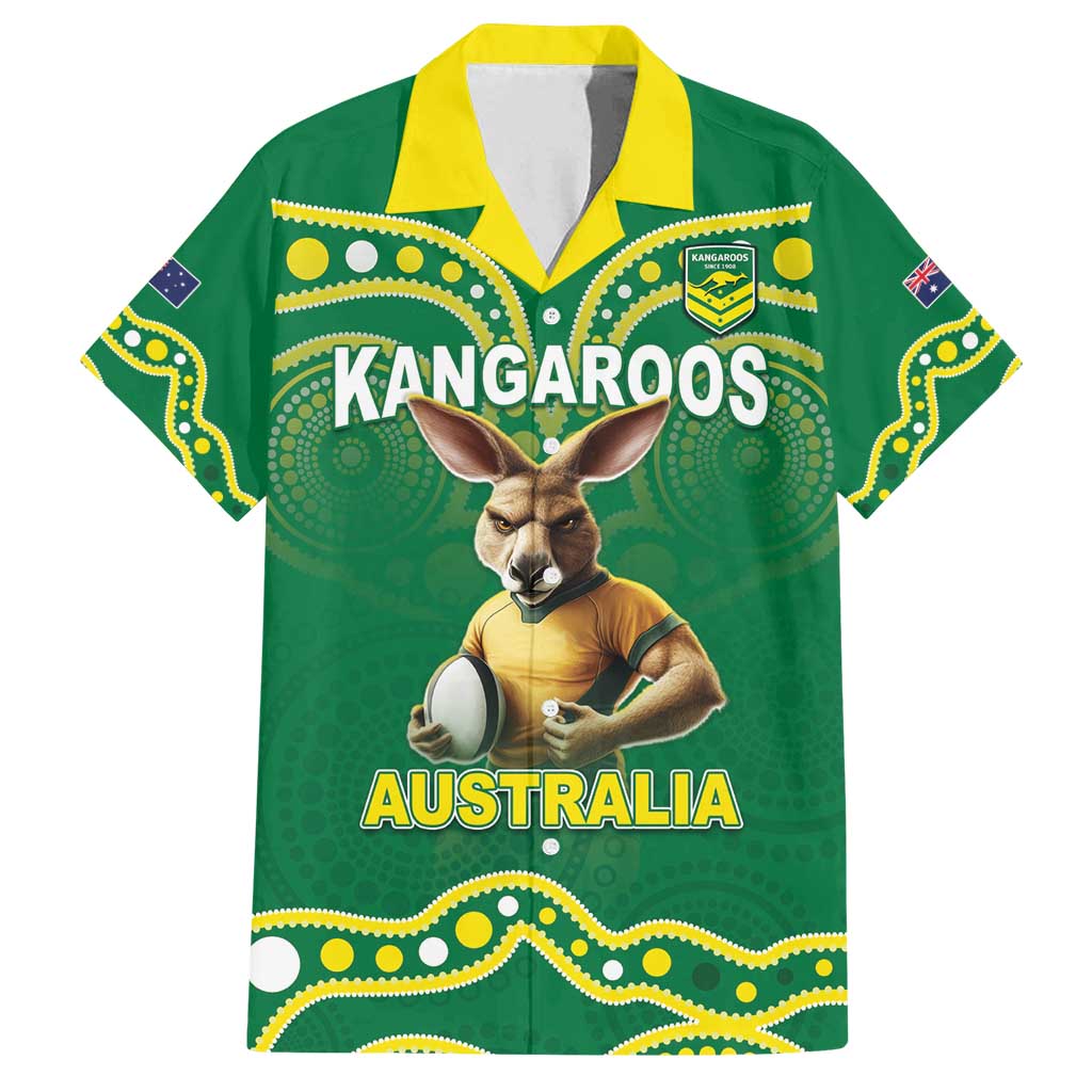 Australia Rugby Custom Family Matching Off Shoulder Short Dress and Hawaiian Shirt Kangaroos Make History Pacific Champions
