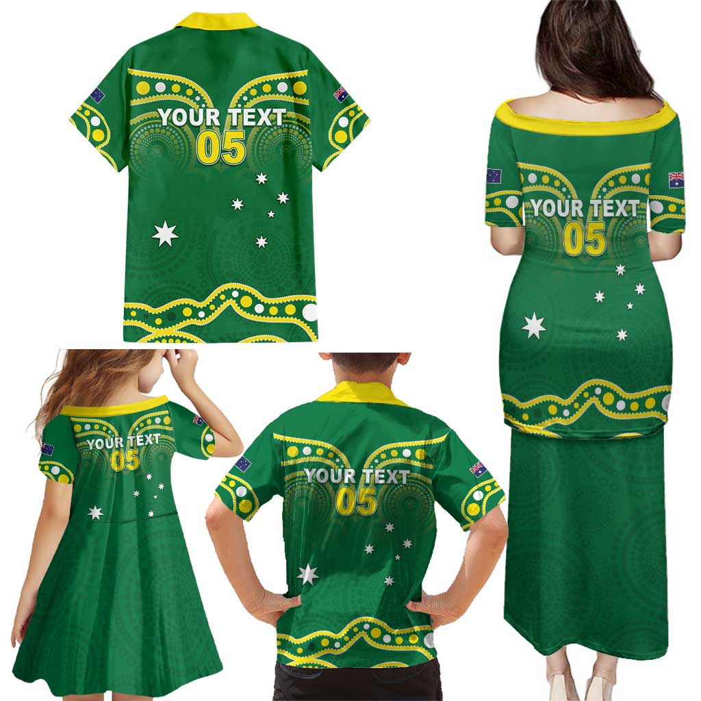 Australia Rugby Custom Family Matching Puletasi and Hawaiian Shirt Kangaroos Make History Pacific Champions