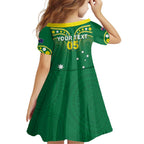 Australia Rugby Custom Family Matching Summer Maxi Dress and Hawaiian Shirt Kangaroos Make History Pacific Champions