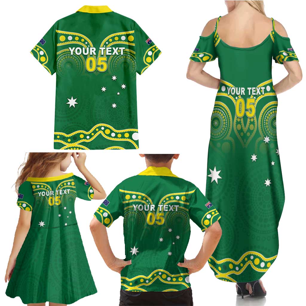 Australia Rugby Custom Family Matching Summer Maxi Dress and Hawaiian Shirt Kangaroos Make History Pacific Champions