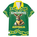 Australia Rugby Custom Family Matching Summer Maxi Dress and Hawaiian Shirt Kangaroos Make History Pacific Champions