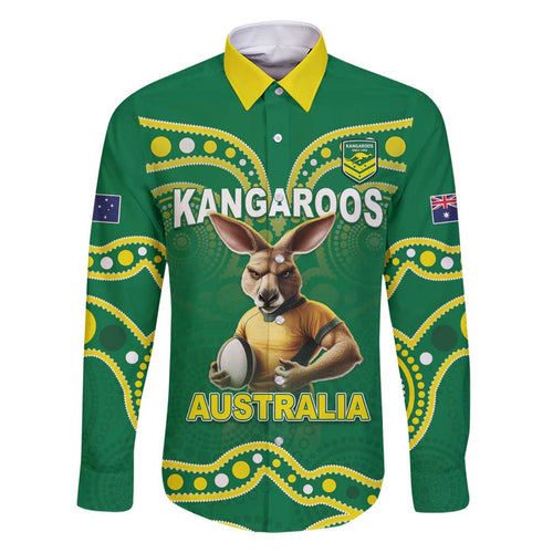 Australia Rugby Custom Family Matching Tank Maxi Dress and Hawaiian Shirt Kangaroos Make History Pacific Champions