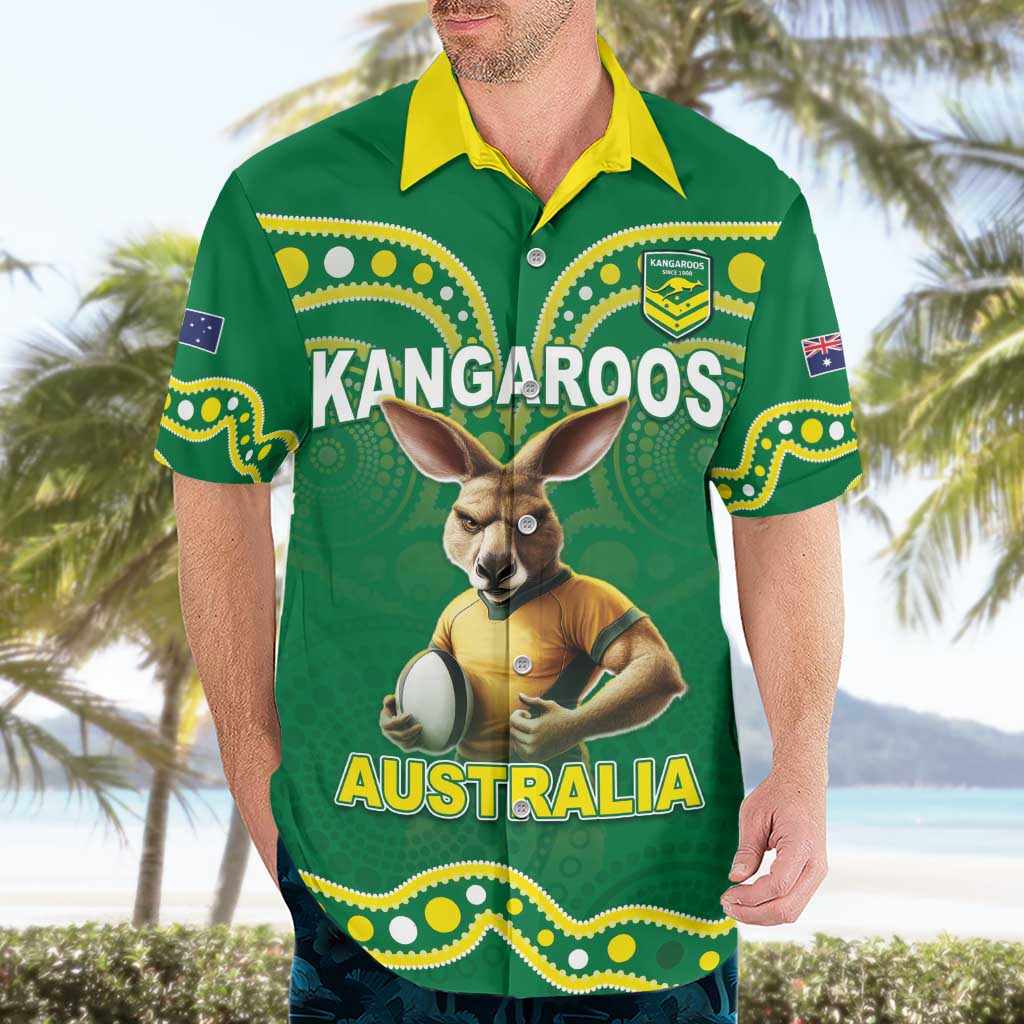 Australia Rugby Custom Hawaiian Shirt Kangaroos Make History Pacific Champions