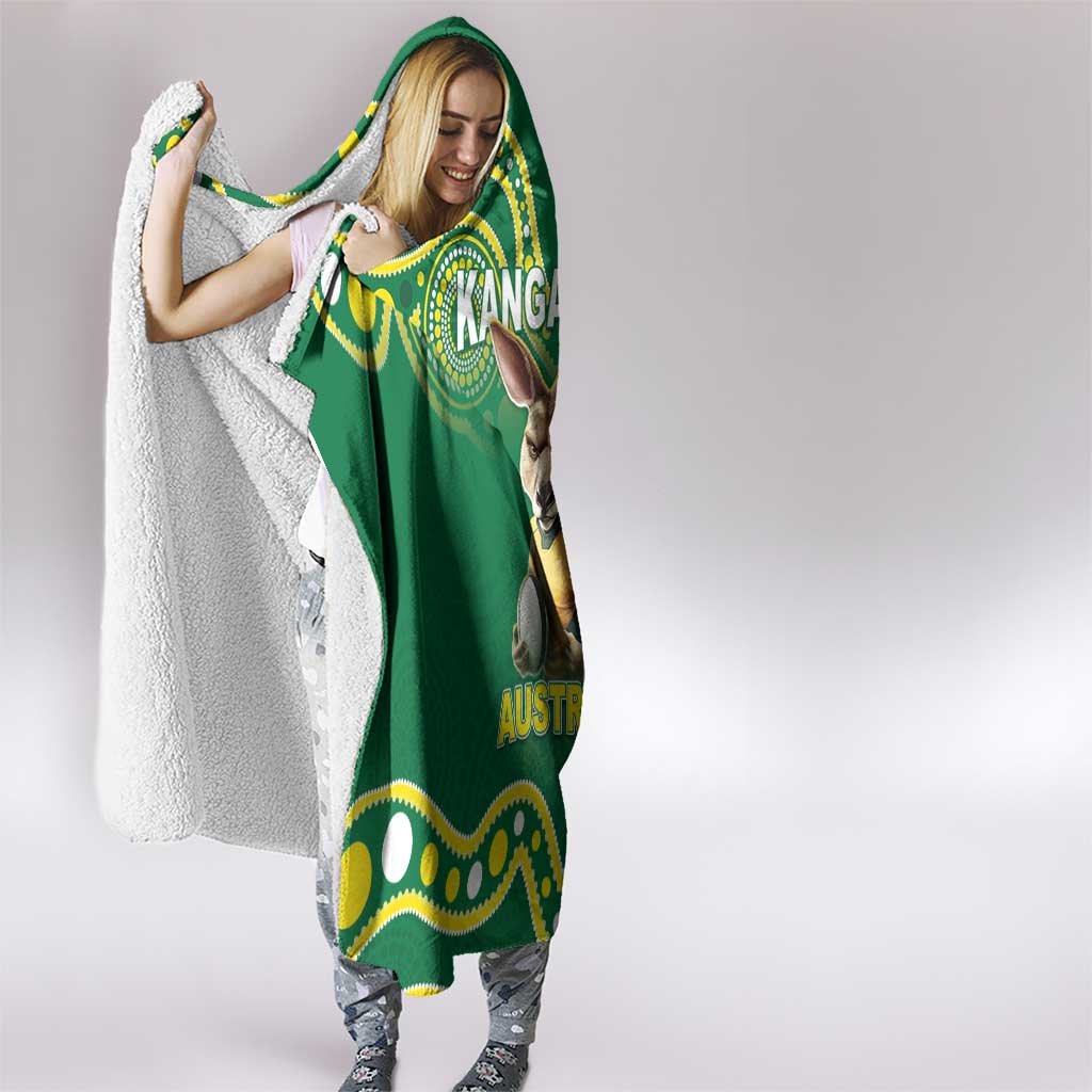 Australia Rugby Custom Hooded Blanket Kangaroos Make History Pacific Champions