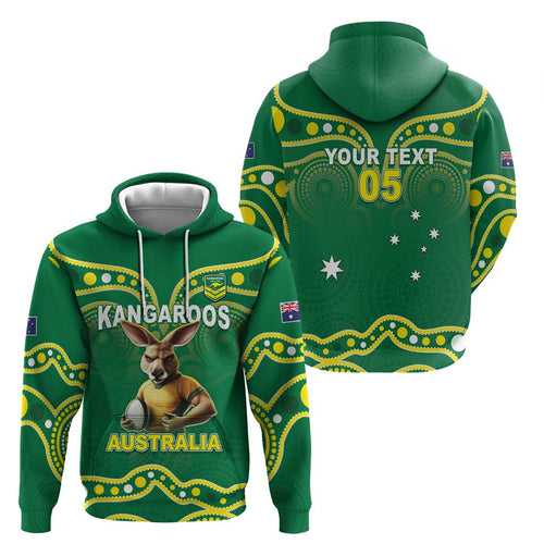 Australia Rugby Custom Hoodie Kangaroos Make History Pacific Champions