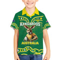 Australia Rugby Custom Kid Hawaiian Shirt Kangaroos Make History Pacific Champions