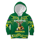 Australia Rugby Custom Kid Hoodie Kangaroos Make History Pacific Champions
