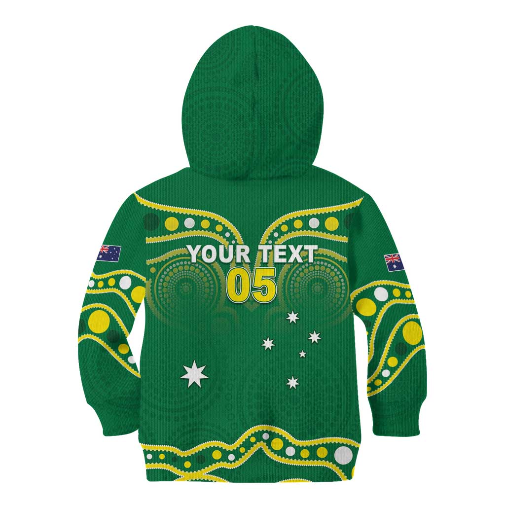 Australia Rugby Custom Kid Hoodie Kangaroos Make History Pacific Champions
