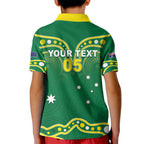 Australia Rugby Custom Kid Polo Shirt Kangaroos Make History Pacific Champions