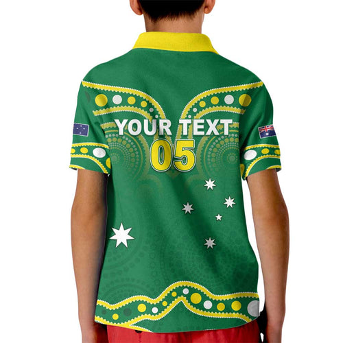 Australia Rugby Custom Kid Polo Shirt Kangaroos Make History Pacific Champions