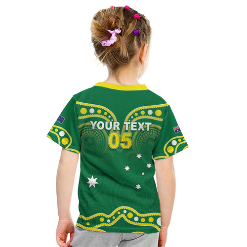 Australia Rugby Custom Kid T Shirt Kangaroos Make History Pacific Champions
