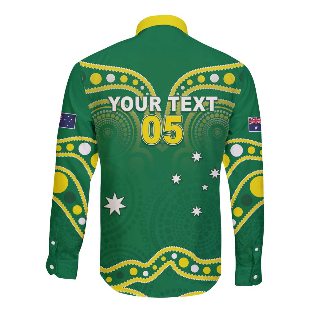 Australia Rugby Custom Long Sleeve Button Shirt Kangaroos Make History Pacific Champions