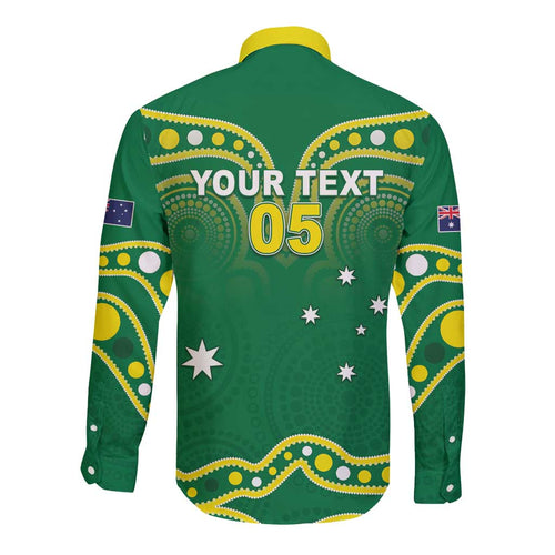 Australia Rugby Custom Long Sleeve Button Shirt Kangaroos Make History Pacific Champions