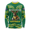 Australia Rugby Custom Long Sleeve Shirt Kangaroos Make History Pacific Champions