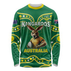Australia Rugby Custom Long Sleeve Shirt Kangaroos Make History Pacific Champions