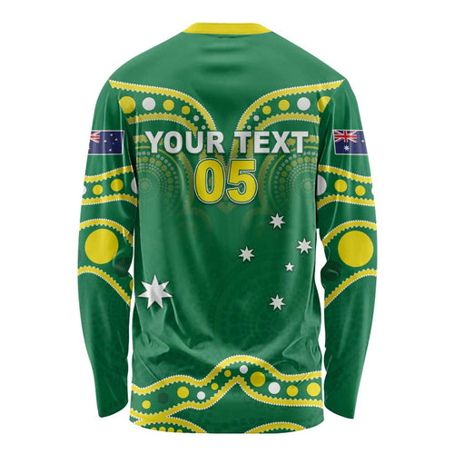 Australia Rugby Custom Long Sleeve Shirt Kangaroos Make History Pacific Champions
