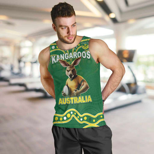 Australia Rugby Custom Men Tank Top Kangaroos Make History Pacific Champions