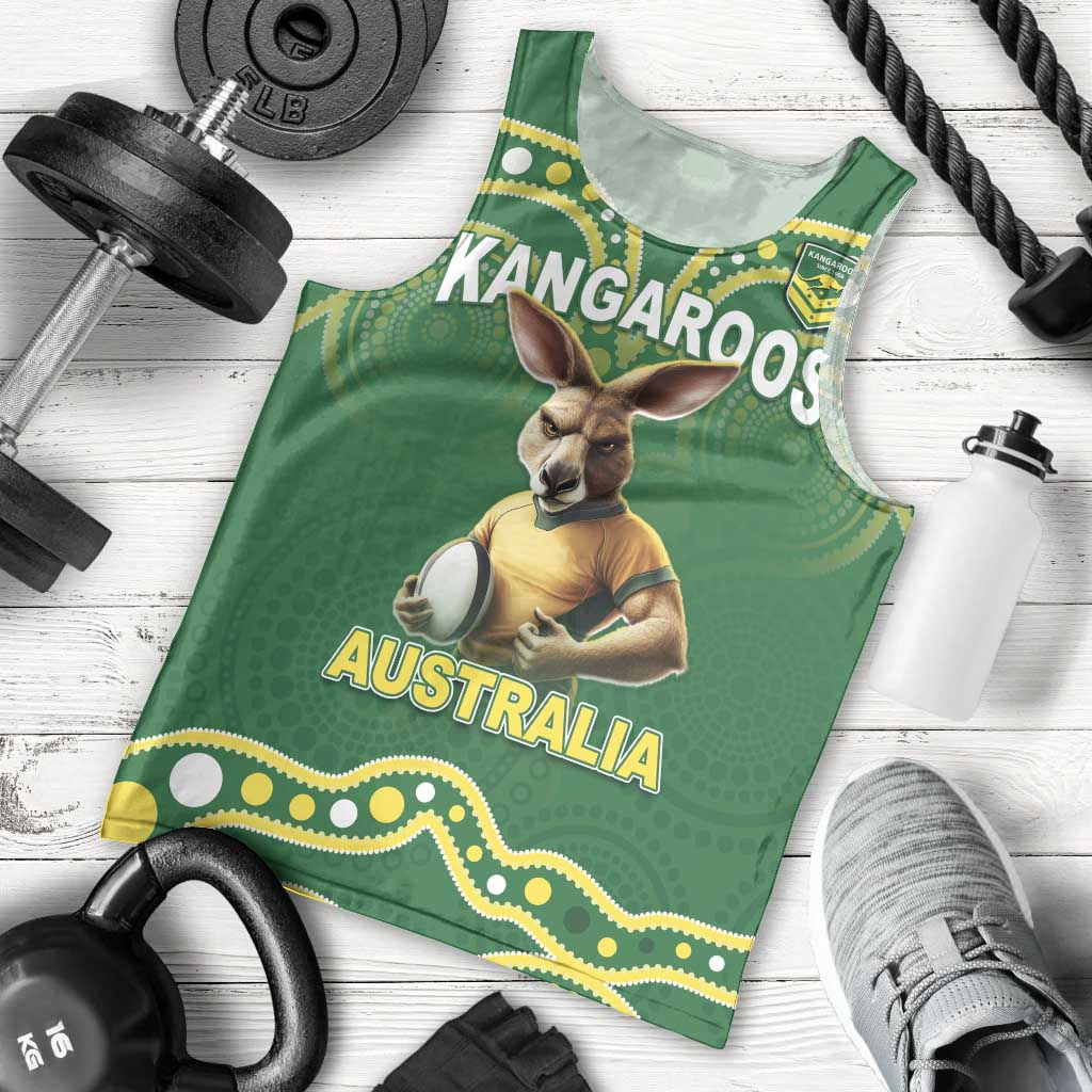 Australia Rugby Custom Men Tank Top Kangaroos Make History Pacific Champions
