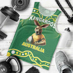 Australia Rugby Custom Men Tank Top Kangaroos Make History Pacific Champions