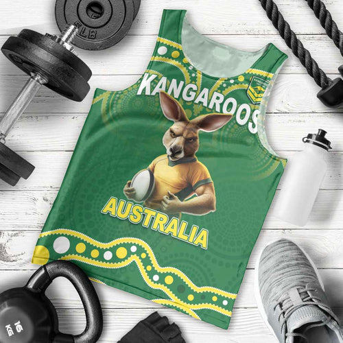 Australia Rugby Custom Men Tank Top Kangaroos Make History Pacific Champions