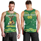 Australia Rugby Custom Men Tank Top Kangaroos Make History Pacific Champions