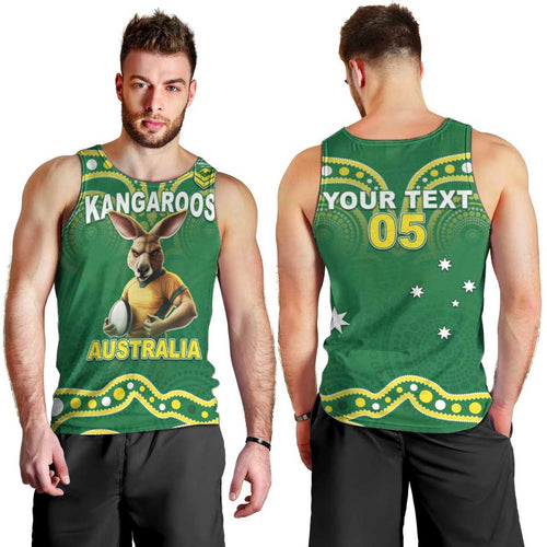 Australia Rugby Custom Men Tank Top Kangaroos Make History Pacific Champions