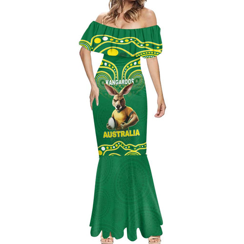 Australia Rugby Custom Mermaid Dress Kangaroos Make History Pacific Champions