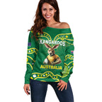Australia Rugby Custom Off Shoulder Sweater Kangaroos Make History Pacific Champions