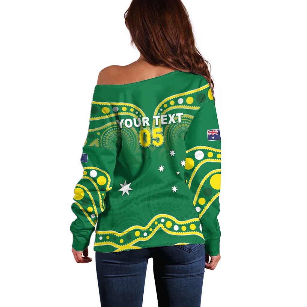 Australia Rugby Custom Off Shoulder Sweater Kangaroos Make History Pacific Champions