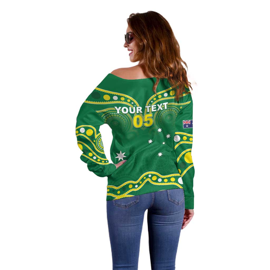 Australia Rugby Custom Off Shoulder Sweater Kangaroos Make History Pacific Champions