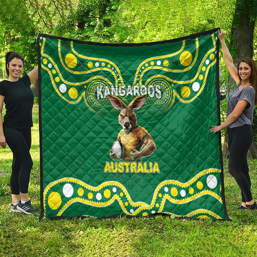 Australia Rugby Custom Quilt Kangaroos Make History Pacific Champions