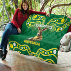 Australia Rugby Custom Quilt Kangaroos Make History Pacific Champions