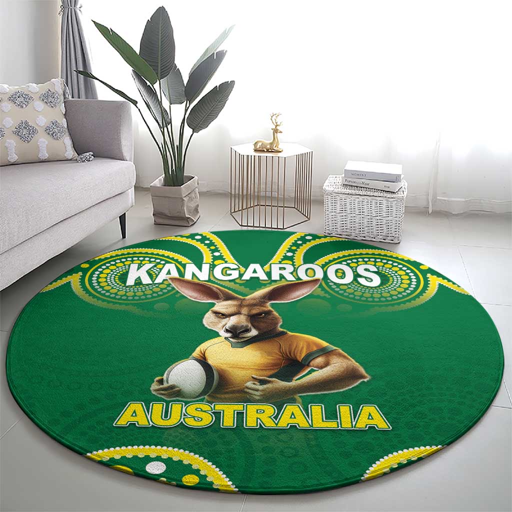 Australia Rugby Custom Round Carpet Kangaroos Make History Pacific Champions