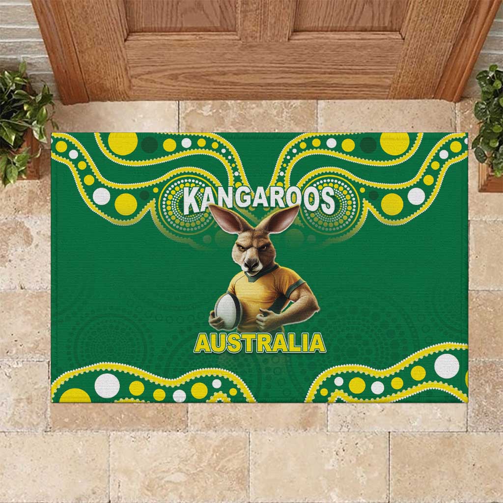 Australia Rugby Custom Rubber Doormat Kangaroos Make History Pacific Champions