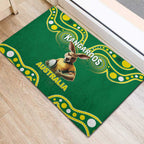 Australia Rugby Custom Rubber Doormat Kangaroos Make History Pacific Champions