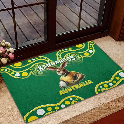 Australia Rugby Custom Rubber Doormat Kangaroos Make History Pacific Champions