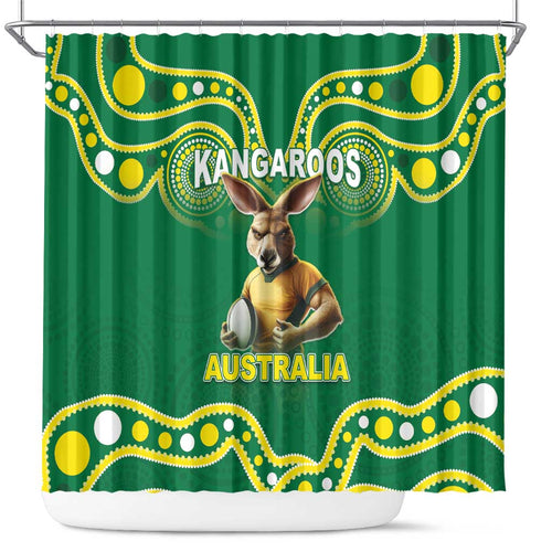 Australia Rugby Custom Shower Curtain Kangaroos Make History Pacific Champions