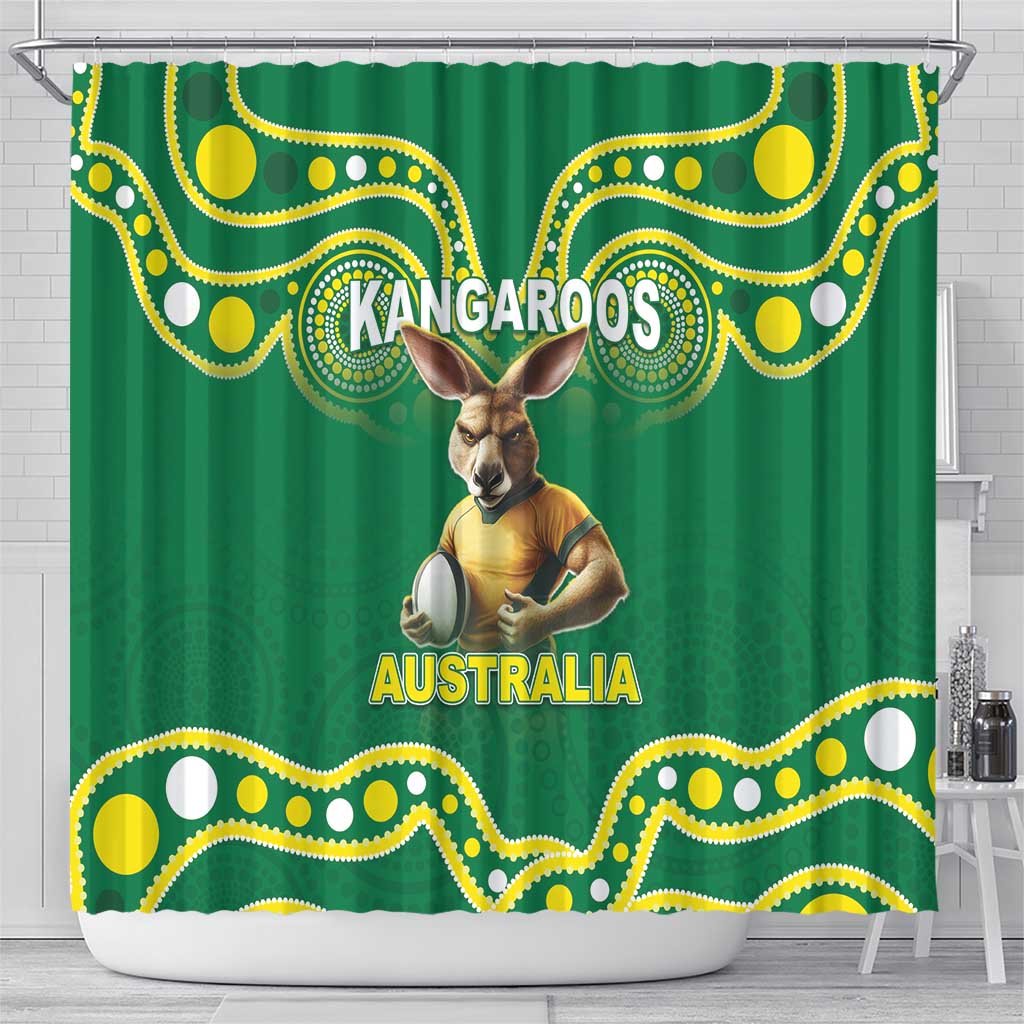 Australia Rugby Custom Shower Curtain Kangaroos Make History Pacific Champions