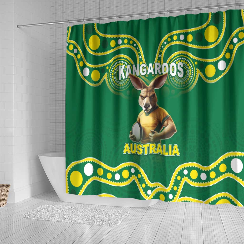 Australia Rugby Custom Shower Curtain Kangaroos Make History Pacific Champions