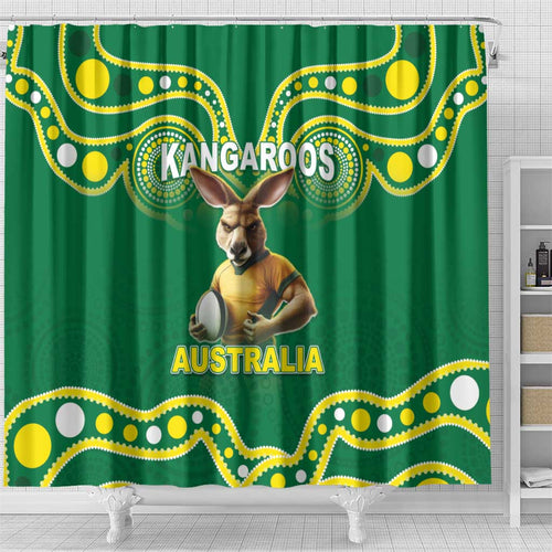 Australia Rugby Custom Shower Curtain Kangaroos Make History Pacific Champions