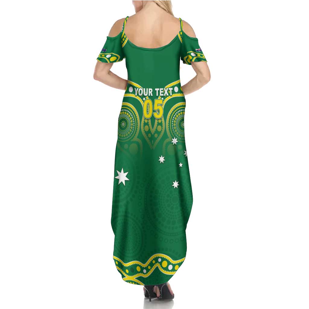 Australia Rugby Custom Summer Maxi Dress Kangaroos Make History Pacific Champions