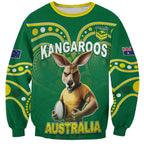 Australia Rugby Custom Sweatshirt Kangaroos Make History Pacific Champions
