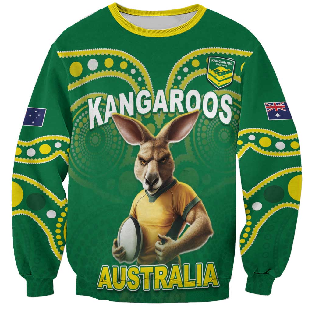 Australia Rugby Custom Sweatshirt Kangaroos Make History Pacific Champions